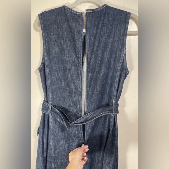 Polo Ralph Lauren Denim Fit and Flare Dress in Dark Indigo Women’s Size 12 - Picture 10 of 15
